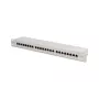 DIGITUS DN-91624S 24-portni Cat6 oklopljeni patch panel, 1U 19 inch, siva