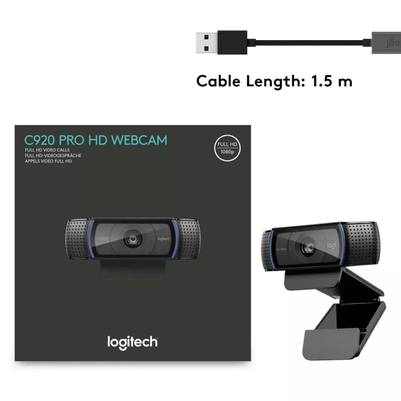 LOGITECH C920 HD Pro web kamera - USB