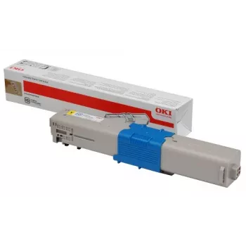 OKI 46508713 (C332/MC363) Toner Cartridge, 1,500 pages, Yellow