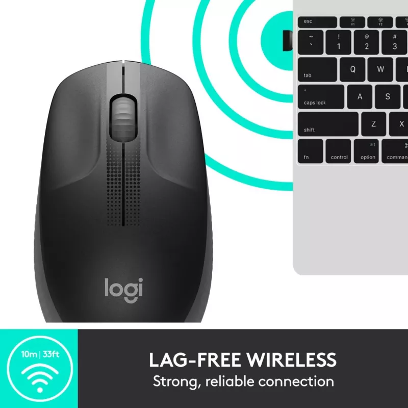 LOGITECH M190 Full-Size bežični miš Charcoal
