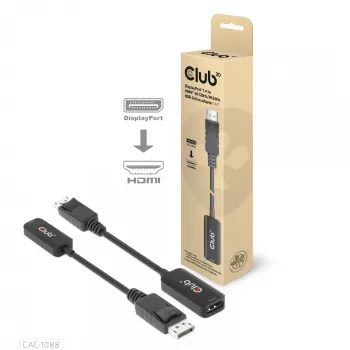 CLUB3D DisplayPort1.4 na HDMI 4K120Hz/8K60Hz HDR aktivni adapter M/W