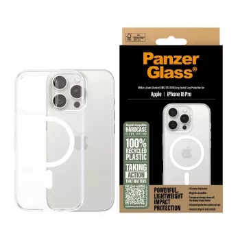 PanzerGlass HardCase maska prozirna s bijelim MagSafe iPhone 16 Pro