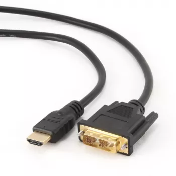 GEMBIRD HDMI to DVI Male-Male Cable With Gold-plated Connectors 1.8m Bulk Package