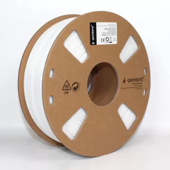 GEMBIRD ABS filament – bijeli – 1,75 mm – 1 kg
