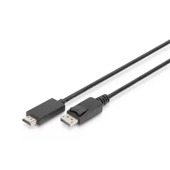 DIGITUS DisplayPort adapter kabel. DP - HDMI Type-A (AK-340303-030-S)