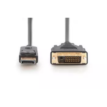 DIGITUS DisplayPort adapter kabel, DP - DVI (24+1) M/m, 2m sa zaključavanjem, DP 1.1a kompatibilan, CE crni