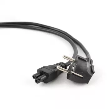 Mrežni kabel GEMBIRD PC-186-ML12-1M — 1 m, CEE7/7 (utikač) na C5 spojnicu, crni