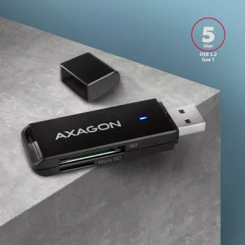 Čitač kartica Axagon CRE-S2N USB 3.2 Gen 1 Type-A crni