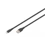 DIGITUS USB silikonski kabel za punjenje USB-A - Lightning 2m USB 2.0 12W - 2m crna
