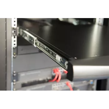 DIGITUS DS-72221-2GE Modular 19 inch (48.3 cm) Full HD LCD KVM Console, 8-Port VGA KVM, Touchpad, German Keyboard