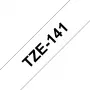 Brother TZE-141 traka za označavanje, crno na prozirnom