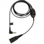 Jabra QD na 3,5 mm s tipkom za odgovor za Alcatel, kabel, crni