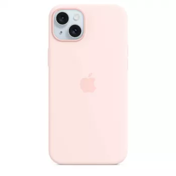 Apple Silicone Case s MagSafe za iPhone 15 Plus svijetlo ružičasta