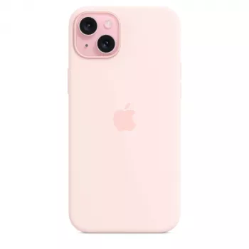 Apple Silicone Case s MagSafe za iPhone 15 Plus svijetlo ružičasta