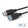 Microconnect USB3.0AAF1B USB 3.2 Gen 1 produžni kabel, USB-A (utikač) na USB-A (utičnica), 1 m, crni