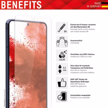 Displex Smart Glass (9H) za Samsung Galaxy A12/A13/A32 5G, naljepnica za montažu, neslomljivo, ultratanko, nevidljivo