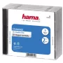 Hama CD dvostruka jewel kutija standard, pakiranje 5, 2 diska, prozirna