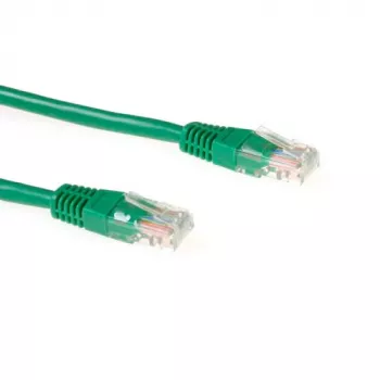 Patch kabel ACT CAT5E U/UTP s RJ45 utikačima, 15 m, zeleni, pozlaćeni kontakti