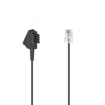 Hama 00201113 telefonski kabel 6 m crni