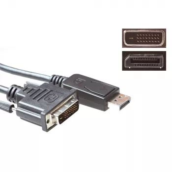 ACT konverzijski kabel DisplayPort utikač na DVI utikač 3,00 m