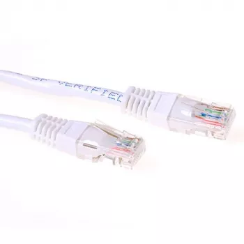 ACT bijeli 10 metara U/UTP CAT6 patch kabel s RJ45 utikačima