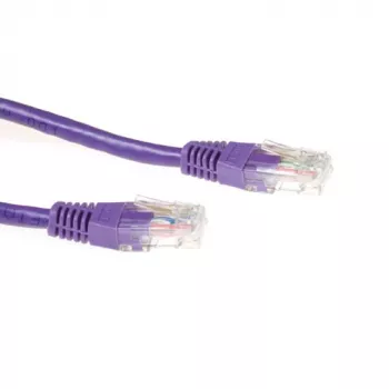 ACT ljubičasti 1,5 m U/UTP CAT6A patch kabel s RJ45 utikačima