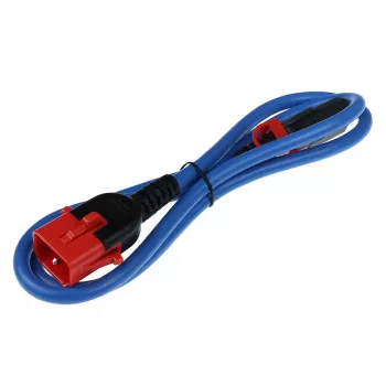ACT naponski kabel C13 IEC Lock+ - C14 IEC Lock Dual Locking plavi 0,5 m, PC3618