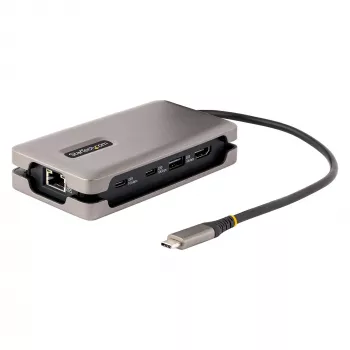 StarTech.com USB-C višeportni adapter, 4K 60Hz HDMI 2.0b, HDR, USB 3.2 Gen 2 10Gbps hub (2xUSB-C, 1xUSB-A), 100W PD pass-through, mini travel dock, 12