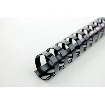 GBC CombBind plastični uvezni hrbat 14mm A4 21R, crni, 125 listova, polivinil klorid (PVC), A4, 1,4 cm, 590 g