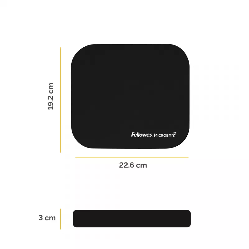 Fellowes 5933907 podloga za miš crna