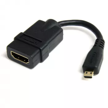 StarTech.com Micro HDMI na HDMI adapter - 4K 30Hz video - robusni high speed Micro HDMI Type-D na HDMI 1.4 konverter/kabel adapter dongle - Ultra HD HDMI monitori, televizori i displayi - Bu/St
