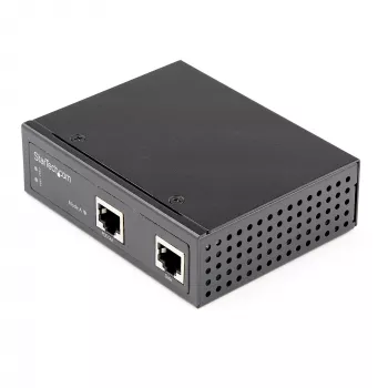 StarTech.com industrijski Gigabit Ethernet PoE injektor – 30W 802.3at PoE+ midspan 48V-56VDC DIN tračni Power over Ethernet injektor adapter – -40C do +75C kamere/senzori/Wi-Fi pristup