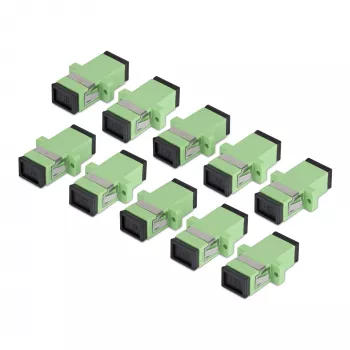StarTech.com SC na SC spojnica 10 komada, OS2 jednomodna SC optička spojnica s prirubnicom, SC/APC simplex adapter