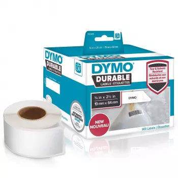 DYMO LW Durable etikete - 19 x 64 mm - 1933085, bijele, samoljepljive etikete za pisač, polipropilen (PP), trajne, pravokutne, -18 - 50 °C
