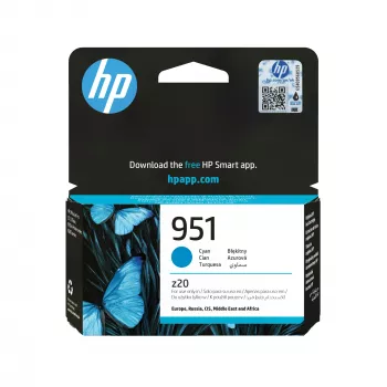 HP 951 cijan originalna tintna patrona, cijan, 1 kom., 535 stranica