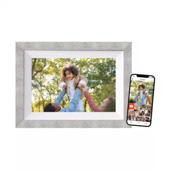 Braun DigiFrame 10W digitalni okvir za slike sivi, bijeli 25,6 cm (10,1″) zaslon osjetljiv na dodir Wi-Fi