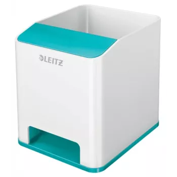 Leitz Sound WOW držač za olovke, plavi, bijeli, polistiren (PS), 90 mm, 101 mm, 100 mm, 140 g