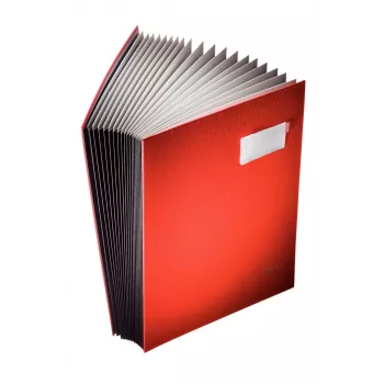 Leitz 5700 mapa za potpise, 20 pretinaca, A4, crvena