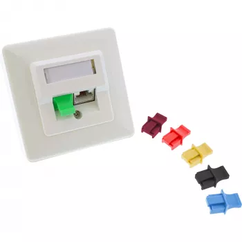 InLine zaštitna kapica za RJ45 utičnicu, žuta, 100 kom.