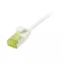 Patch kabel RJ45, CAT6A 500 MHz, 5 m, bijeli, U/FTP, slimline okrugli kabel d=3,8 mm, TPE/LSZH (Superflex), AWG32, s Cat.7 sirovim kabelom, Synergy 21 (S217327V3)