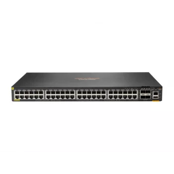 HPE Aruba 6300F - preklopnik - L3 - upravljani - 48 x 10/100/1000 (PoE+) + 4 x 50 Gigabit Ethernet SFP56 - za ugradnju u stalak - PoE+ - TAA sukladan