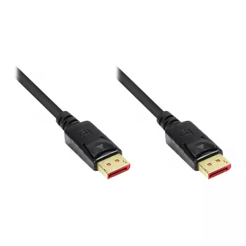 DisplayPort 1.4 priključni kabel, 8K / UHD-2 @60Hz, pozlaćeni kontakti, CU, crni, 3m, Good Connections® (4814-030S)