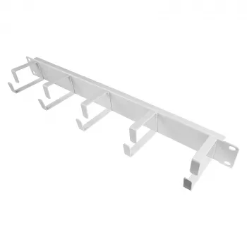 GC N0156 - 48,30cm (19 inch) panel za upravljanje kabelima, 5 držača, 1 HE, bijeli (GC-N0156)