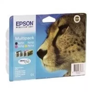 Epson Multipack T0715 - tintna patrona - 1 x crna, žuta, cijan, magenta (C13T07154010)