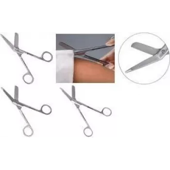 Škare za prvu pomoć first aid only P-96022, medicinske škare za prvu pomoć, 14,0 cm, nehrđajući čelik, srebrne