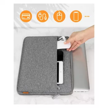 Zaštitna futrola Inateck LB01005 za prijenosna računala 35,6 cm (14 inch), siva, jednobojna površina