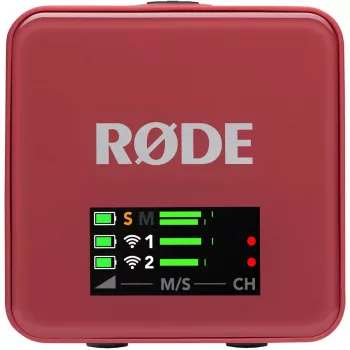 Bežični mikrofon Rode Wireless Go III ružičasti — kompaktni prijenos 2,4-GHz, model WIGOGEN3ROS