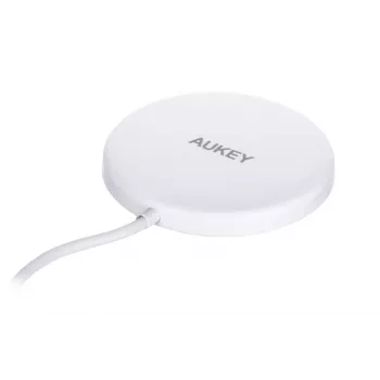 AUEKY Aircore Magnetic LC-A1 bežični magnetski punjač QI USB-C 15W bijeli