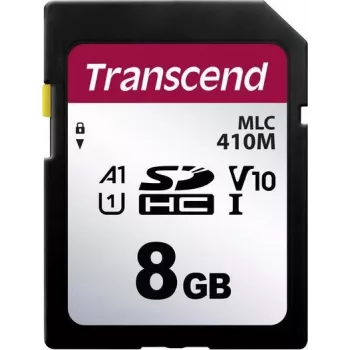 Transcend 410M - flash memorijska kartica - 8 GB - A1 / Video Class V10 / UHS-I U1 / Class10 - microSDHC UHS-I (TS8GSDC410M)