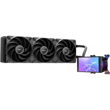 Antec Vortex View 360 AIO CPU tekuće hlađenje s LCD zaslonom, 120 mm, crni
